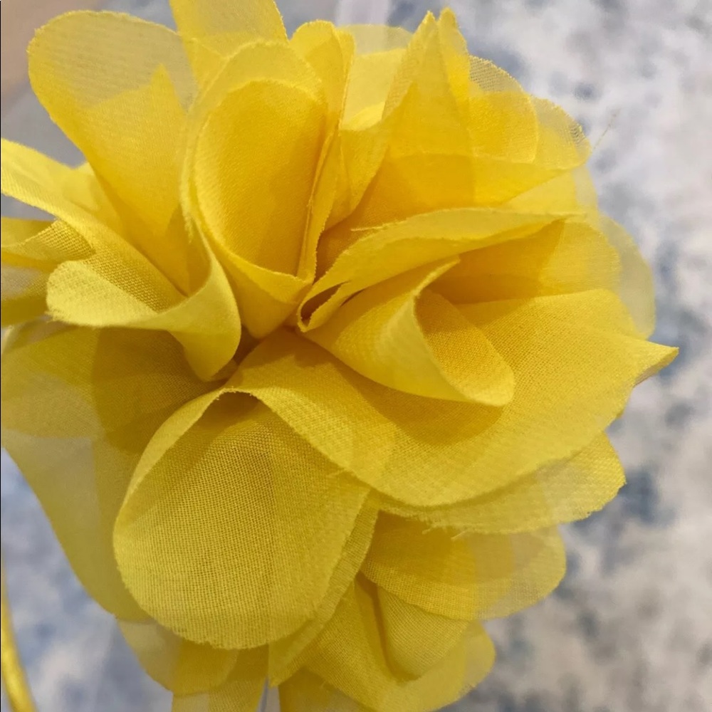 J crew rose crewcuts flower headband new yellow - Picture 7 of 7